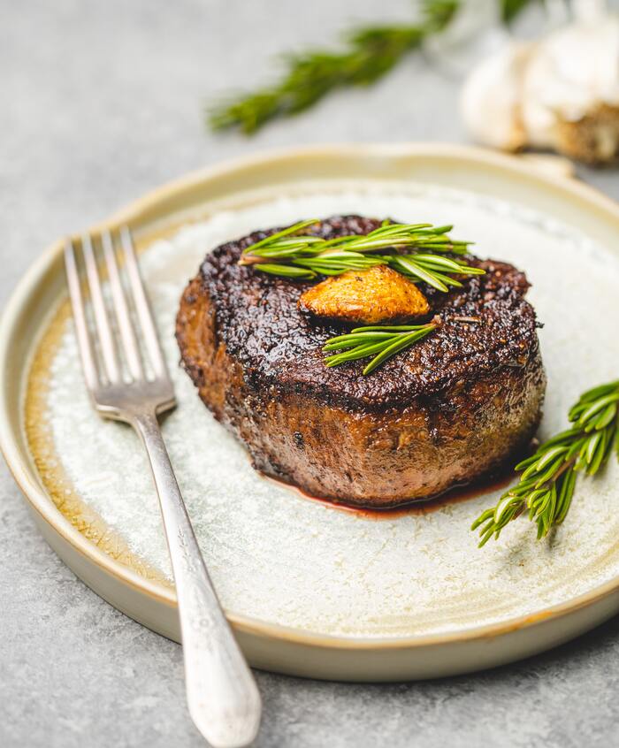 Meat Puns - Steak on Plate