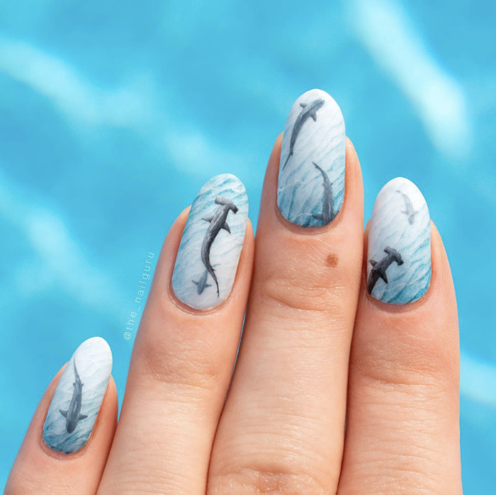 Ocean Nails - sharks
