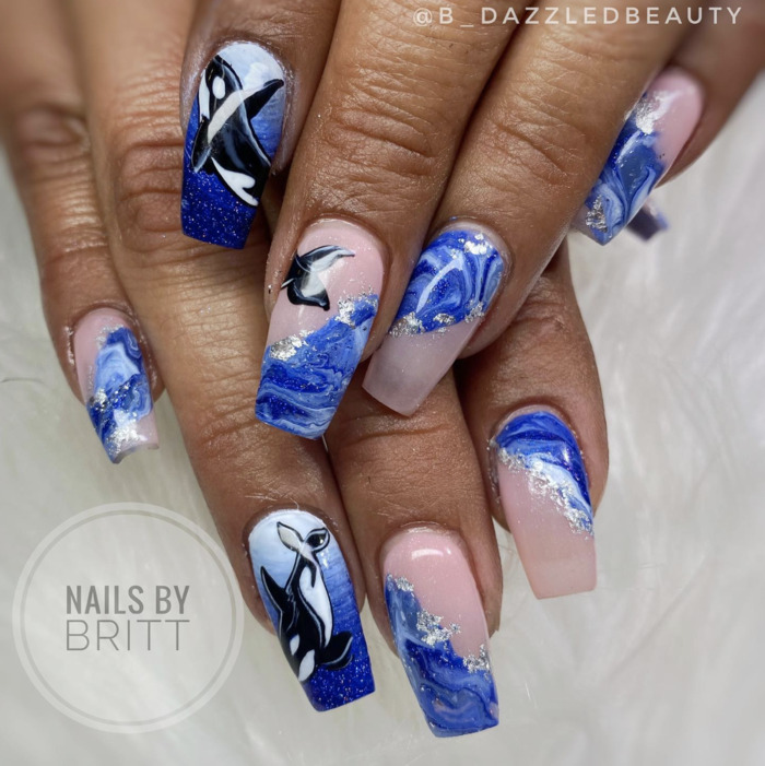 Ocean Nails - killer whale