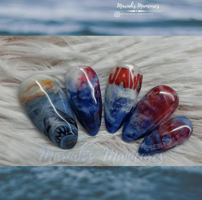 Ocean Nails - Jaws press on set