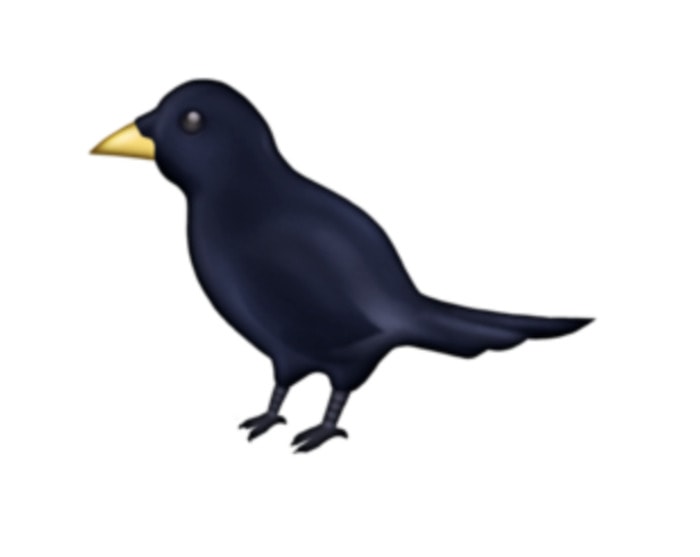 New Emojis 2022-2023 - black bird crow