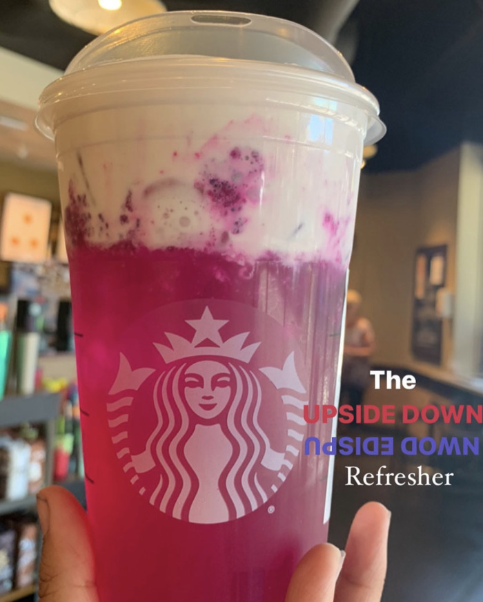 Starbucks Strawberry Drinks - Stranger Things Upside Down