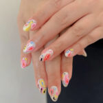 Summer Gel Nail Designs - paisley