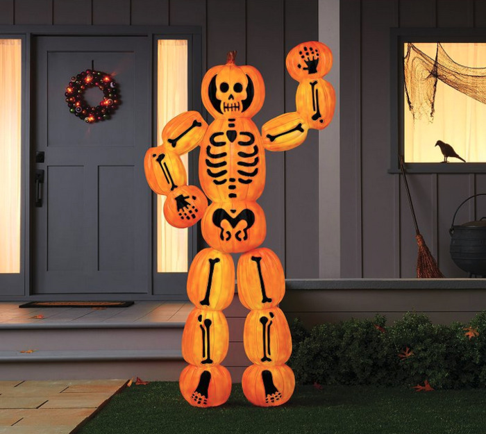 Target Halloween Hyde Eek 2022 - pumpkin skeleton blow up