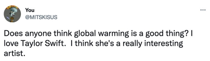 Taylor Swift Private Jet Tweets Memes - global warming