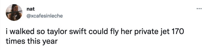 Taylor Swift Private Jet Tweets Memes - fly