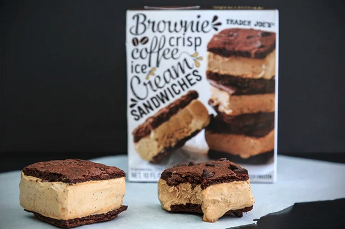 Trader Joe's Gluten Free - brownie crisp coffee ice cream sandwiches