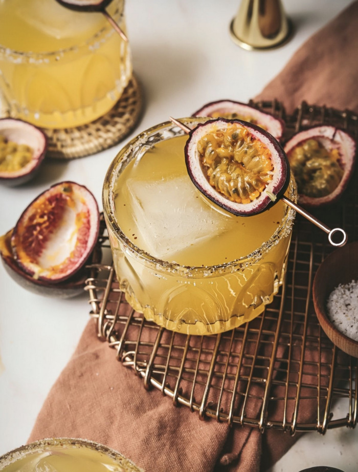 Tropical Cocktails - Passion Fruit Margaritas