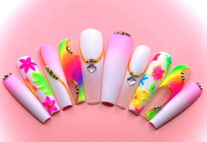 Tropical Nail Designs - press ons