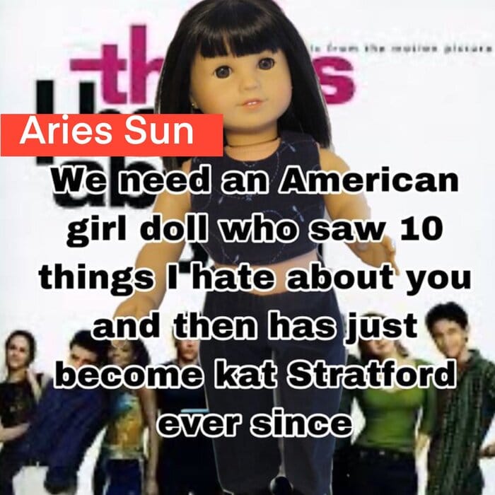 American Girl Doll Meme - aries