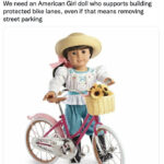 American Girl Doll Meme - bike lane