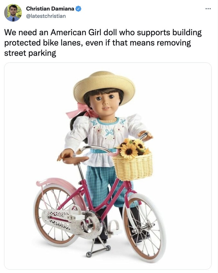 American Girl Doll Meme - bike lane