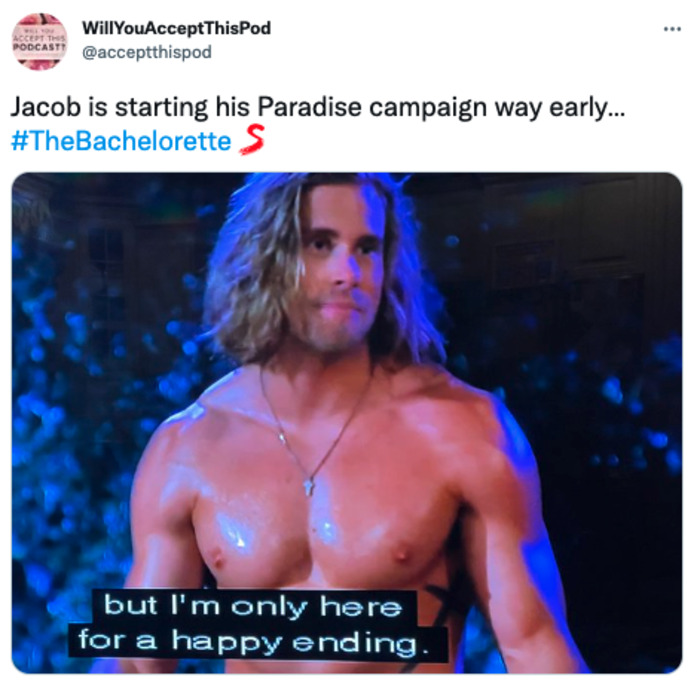 Bachelorette 2022 Memes - campaign for Paradise