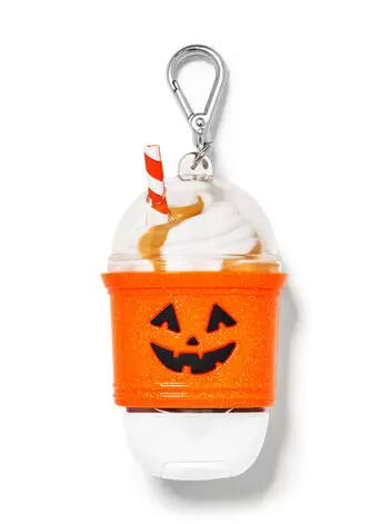 Bath and Body Works Halloween 2022 - pumpkin shake hand sanitizer holder