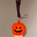 Bath and Body Works Halloween 2022 - glowing pumpkin hand sanitizer holder