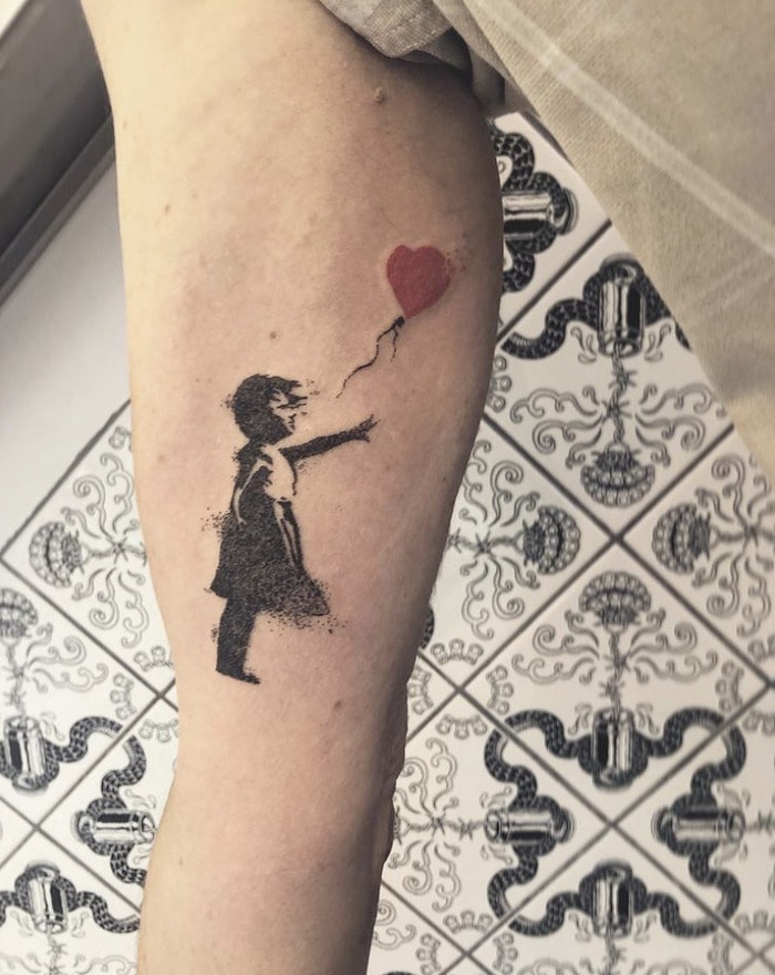 Famous Art Tattoos - Banksy