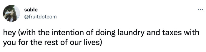 Hey with the intention of tweets - taxes and laundry