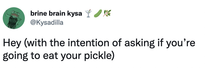 Hey with the intention of tweets - pickle