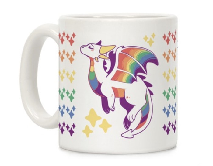 House of Dragon gifts - Pride dragon mug