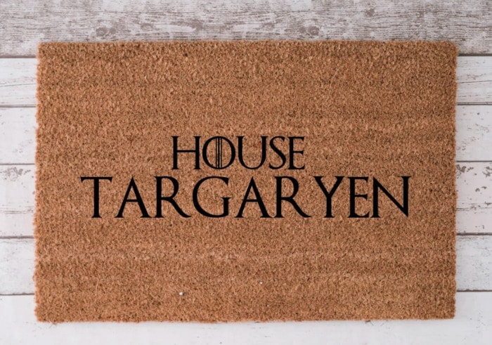 House of Dragon gifts - House Targaryen door mat