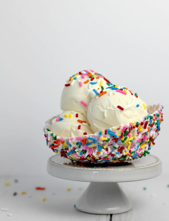 Ice Cream Puns - Bowl of Vanilla Ice Cream