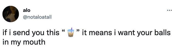 If i send you tweets memes - bubble tea