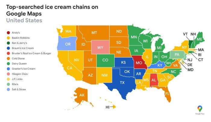 Most Popular Ice Cream By State