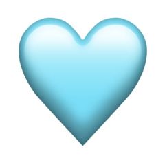 New Emojis 2022-2023 - light blue heart