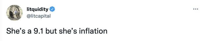 She's a 9.1 Memes Tweets - inflation