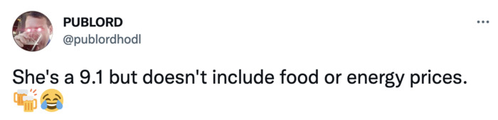 She's a 9.1 Memes Tweets - food energy prices
