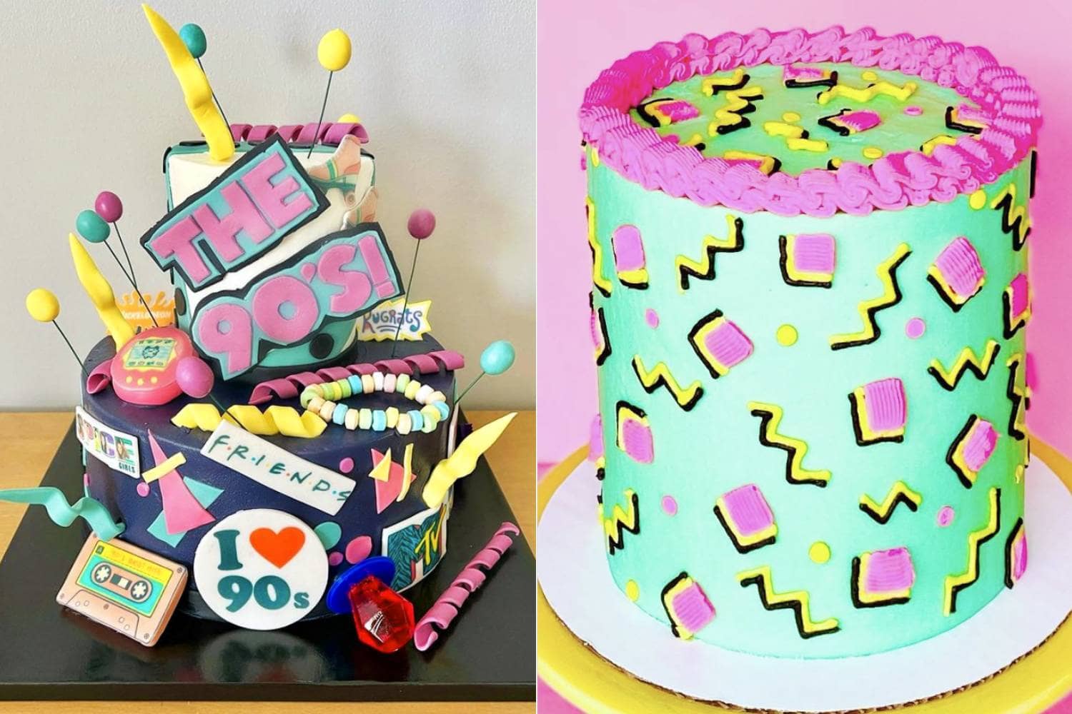 Use These 90s Cake Ideas For Your Next Party - Let's Eat Cake