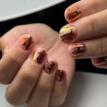 Autumn Fall Nails - Summer into Fall Flowers 
