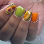 Autumn Fall Nails - Autumn Leaves