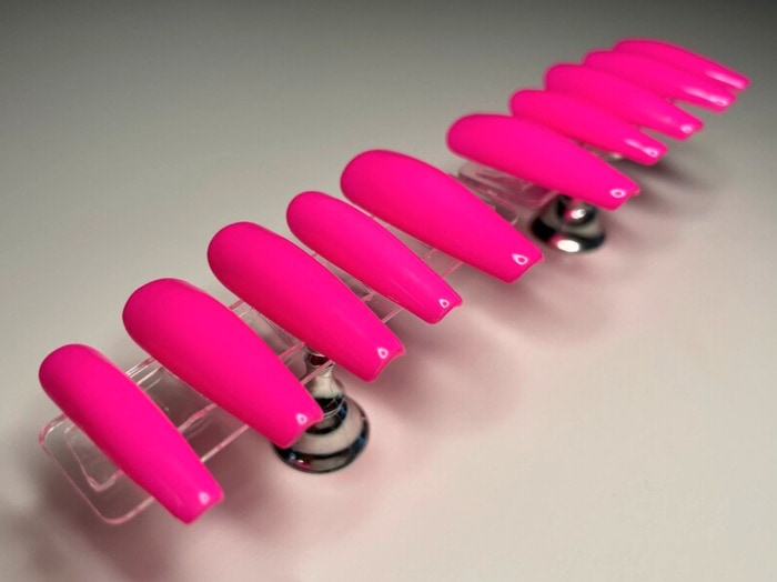 Barbiecore Nails - hot pink press ons