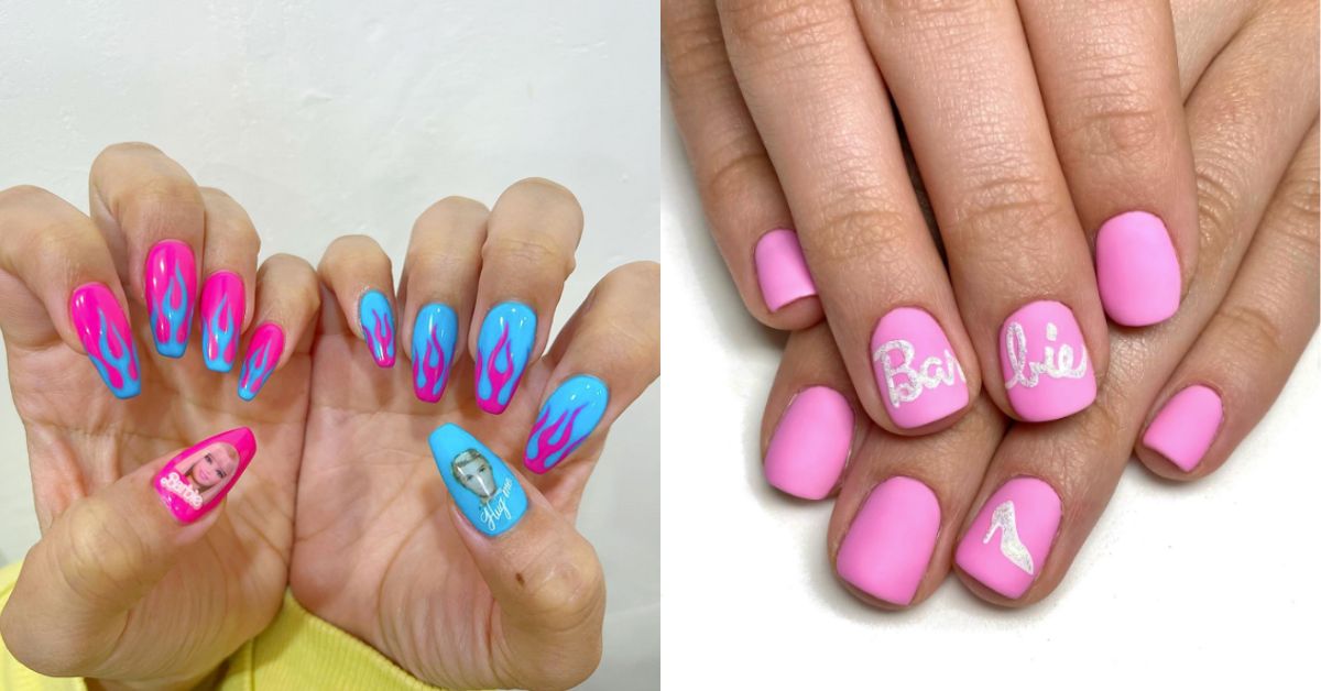 13 Barbiecore Nails to Embrace the Pink Trend - Let's Eat Cake 13 Barbiecore Nails to Embrace the Pink Trend - Let's Eat Cake