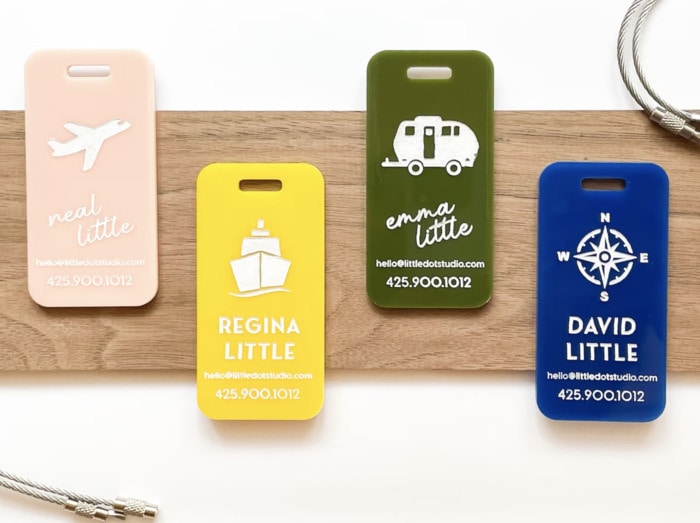 Black-Owned Etsy Shops - Little Dot Studio Luggage Tags