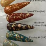 Fall Nail Art - Fall Vibes Foil Dip Powder Press-On Nails