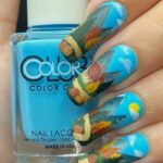 Fall Nail Art - Fall Landscape Nail Art