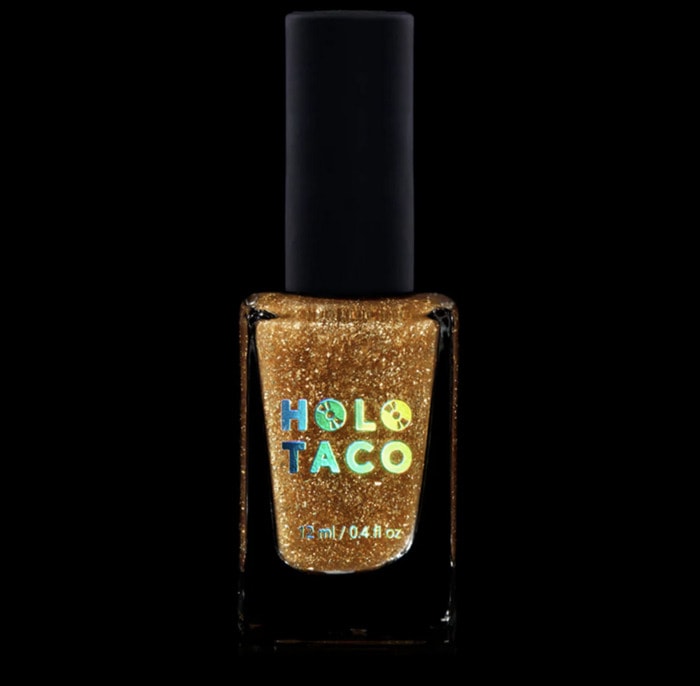Fall Nail Colors 2022 - Gold Flake Taco