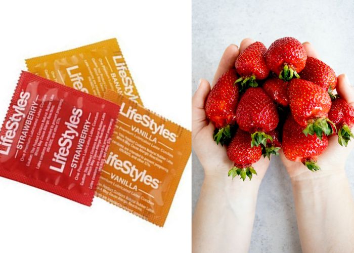 Flavored Condoms - Lifestyles Strawberry