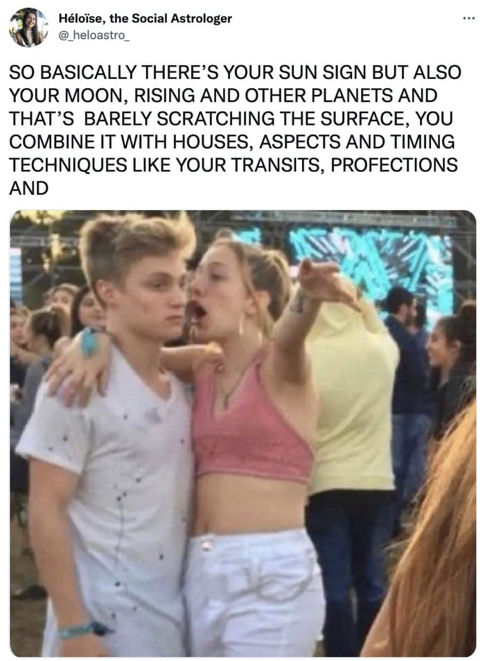 Girl Explaining Memes - astrology