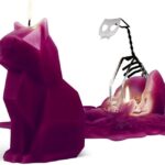 Halloween Candles - PyroPet Cat Skeleton Candle