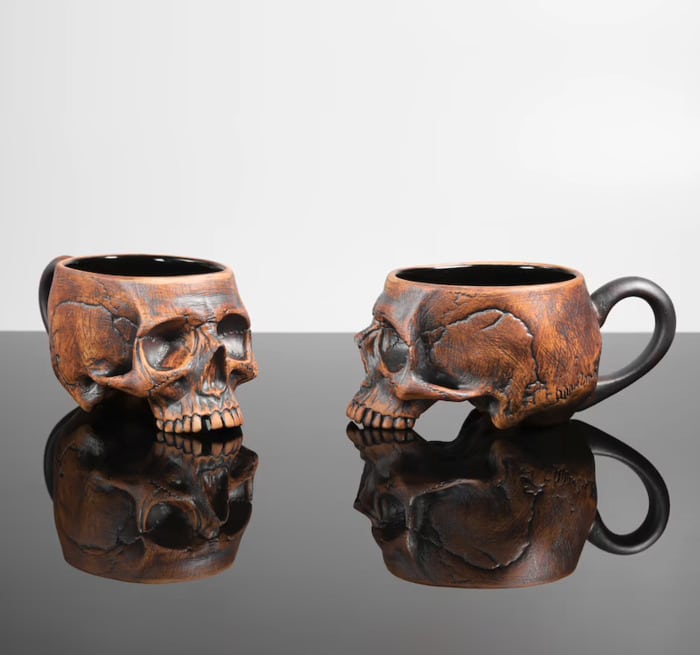 Halloween Coffee Mugs - Memento Mori Mugs