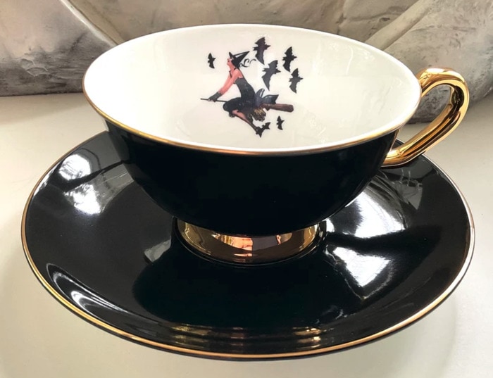 Halloween Coffee Mugs - witch teacup