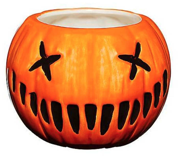 Halloween Coffee Mugs - molded pumpkin