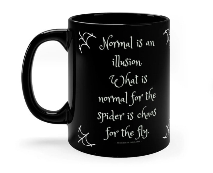 Halloween Coffee Mugs - Morticia Quote