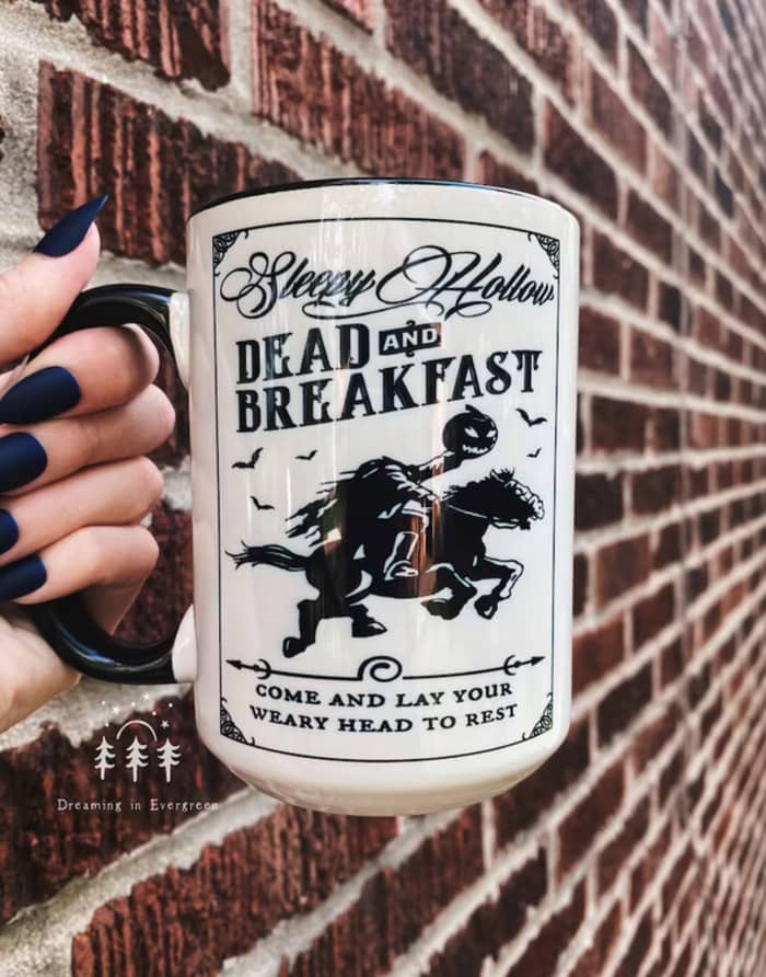 Halloween Coffee Mugs - Dead and Breakfast