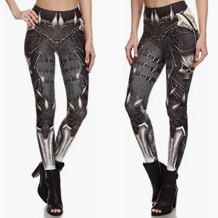 Halloween Leggings Ideas - fishnet armor
