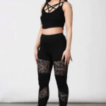 Halloween Leggings Ideas - lacy black