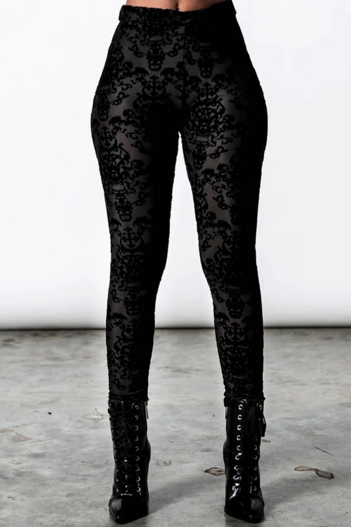 Halloween Leggings Ideas - black pattern